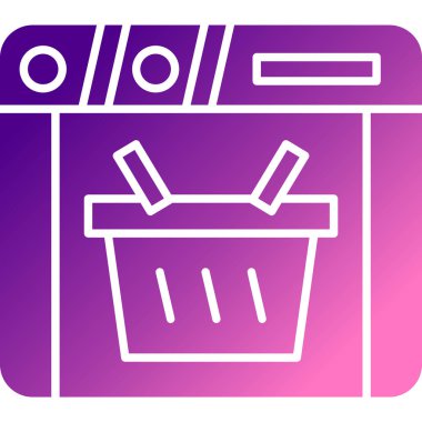 Alışveriş Sepeti simgesini, basit tasarımı