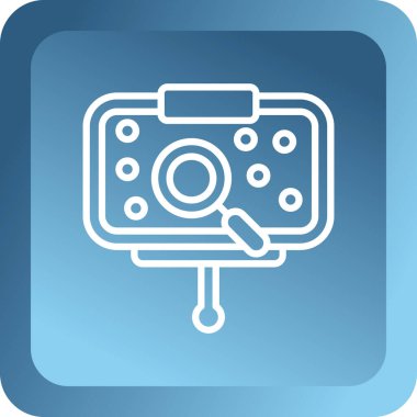 Kamera simgesi. Düz stil