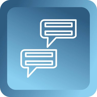 Konuşma baloncukları simgesi. vektör illüstrasyonu