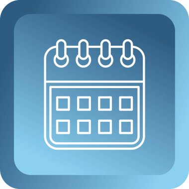 Takvim simgesi vektör illüstrasyonu