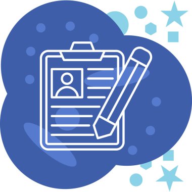 Bir belge simgesinin vektör illüstrasyonu