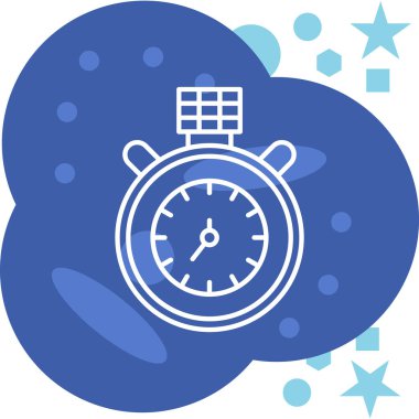 Saat. Web simgesi basit illüstrasyon