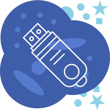 Bulut simgesi vektör illüstrasyonu