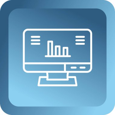 Veri analiz simgesi, vektör illüstrasyonu