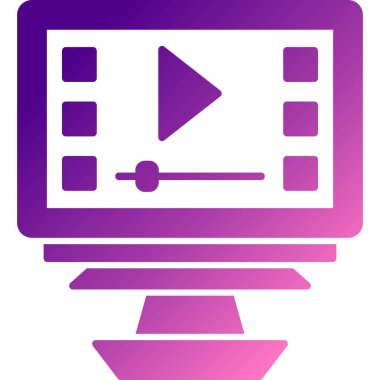 video simgesi vektör işareti