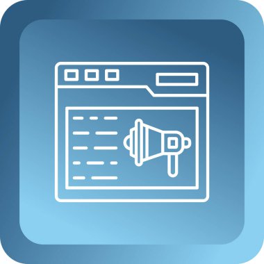 Web geliştirme simgesi tasarımı vektör çizimi