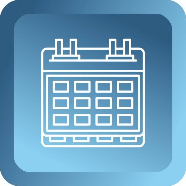 Takvim simgesi vektör illüstrasyonu