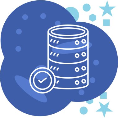 sunucu veritabanı veri simgesi doldurulmuş özet biçimi