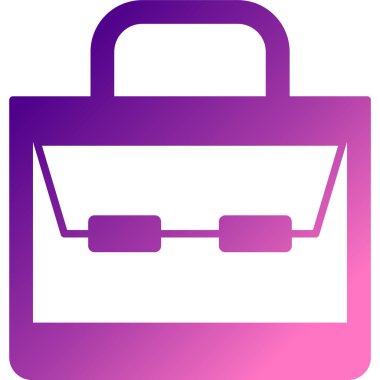 evrak çantası vektör simgesi modern illüstrasyon