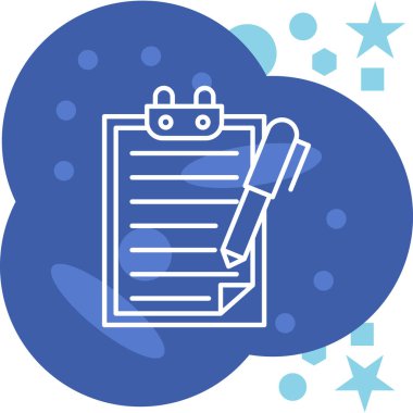 Pano ve Kalem Simgesi.