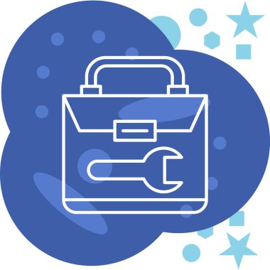 çanta simgesi vektör illüstrasyonu