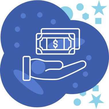 Dolar simgesi vektör illüstrasyonu