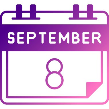 Takvim simgesinin vektör illüstrasyonu