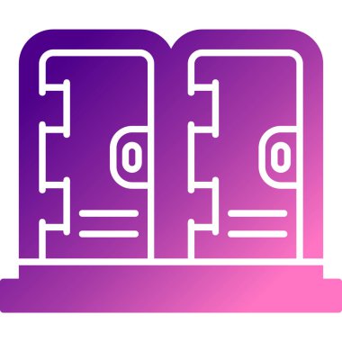 renk sunucu verileri, beyaz arkaplanda izole edilmiş web sunucu simgesi. Renkli taslak konsepti. vektör illüstrasyonu