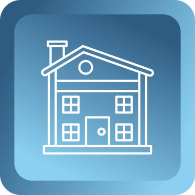 Ev simgesini. Beyaz arka plan üzerinde Internet düğmesi