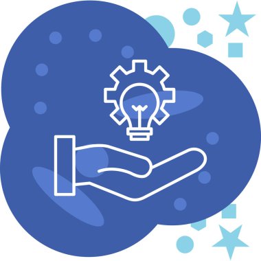 vektör el tutma dişli simgesi