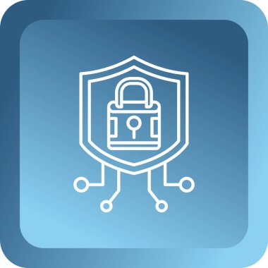 Modern b 'nin vektör illüstrasyonu kilit simgesinden yoksun