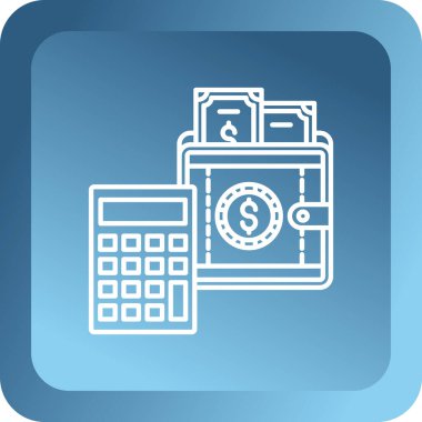 Para ikonu. vektör illüstrasyonu