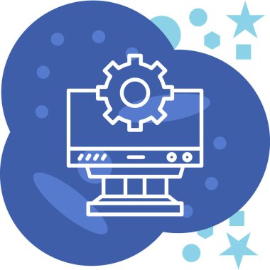 Web tasarım geliştirme simgesi, vektör illüstrasyonu