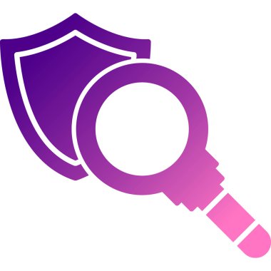 Anahtar ikon vektör illüstrasyon tasarımlı büyüteç