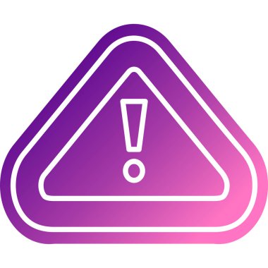 triangle icon in trendy style isolated background