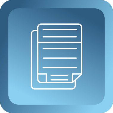 kağıt belge simgesi. Beyaz arka grupta internet düğmesi