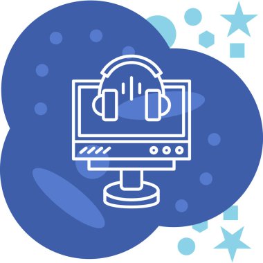 Bulut hesaplama kavramının vektör simgesi tasarımı