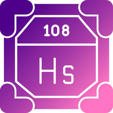 Bir kimyasal simgenin vektör illüstrasyonu