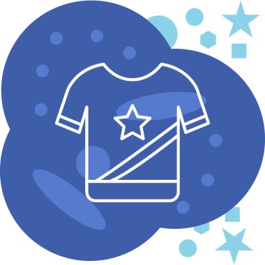 shirt simgesi vektör illüstrasyonu