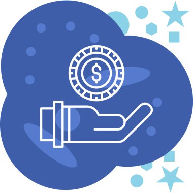 Dolar simgesi vektör illüstrasyonu