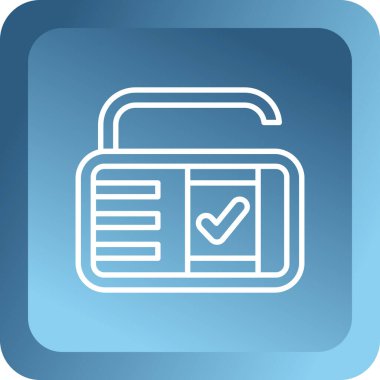 Kontrol listesi simgesi vektör illüstrasyonu