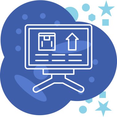 Seo simgesinin vektör illüstrasyonu