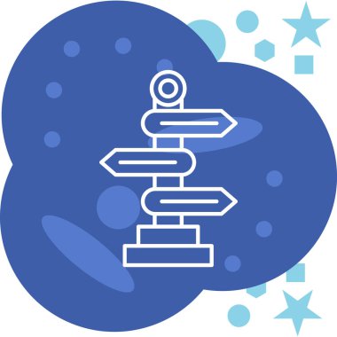 compass modern icon, vector illustration