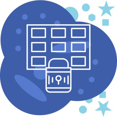 Bulut. Web simgesi basit illüstrasyon