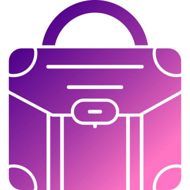 çanta simgesi vektör illüstrasyonu.