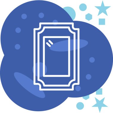 Soyut desenli bir çerçevenin vektör illüstrasyonu