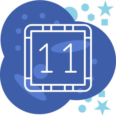 trend düz biçimli vektör takvimi simgesi