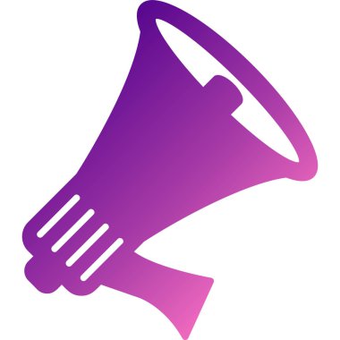 megafon simgesinin vektör illüstrasyonu