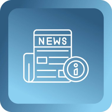 Web simgesi, haber vektör illüstrasyonu