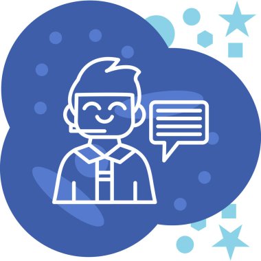 müşteri hizmet vektör çizim tasarım