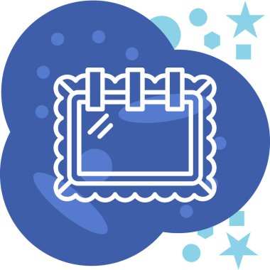 Bulut. Web simgesi basit illüstrasyon