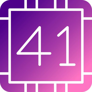 Mor arkaplanlı dört numaralı uzun gölge takviminin çizimi