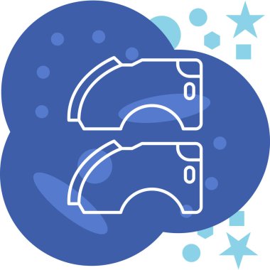 Modern simgenin vektör illüstrasyonu