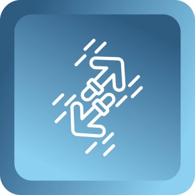 Tek bir ırk simgesinin vektör çizimi