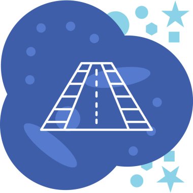 Modern bir simgenin vektör illüstrasyonu