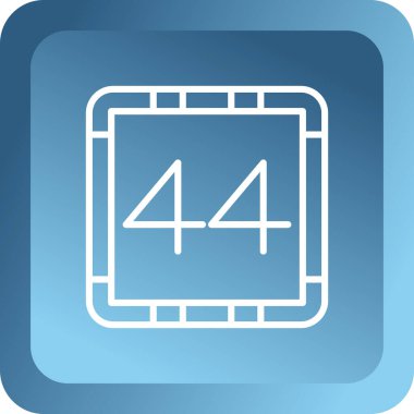 Tek izole edilmiş simgenin vektör illüstrasyonu