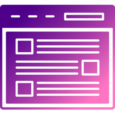 Web simgesi, vektör illüstrasyonu