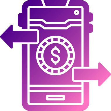 Mobil bankacılık. Basit resimleme