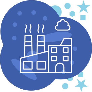 Simgesi olan bir bulutun vektör illüstrasyonu