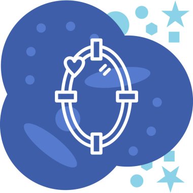 Bulut simgesi vektör illüstrasyonu